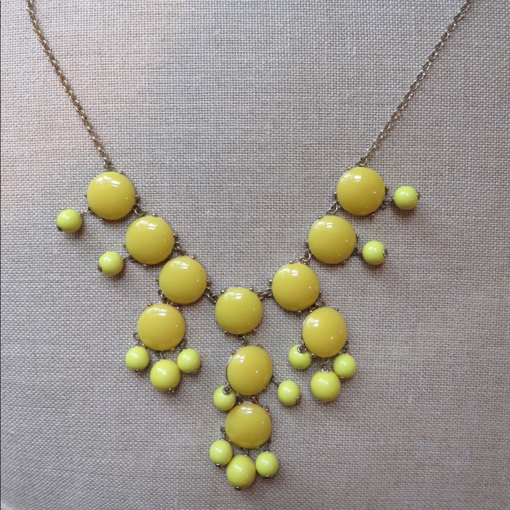 J.Crew Yellow Bubble Necklace